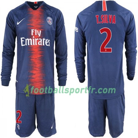 Tenue Paris Saint Germain T. Silva 2 Enfant Domicile 2018-2019 Maillot de Foot ML Tenue Paris Saint Germain T. Silva 2 Enfant Domicile 2018-2019 Maillot de Foot ML
